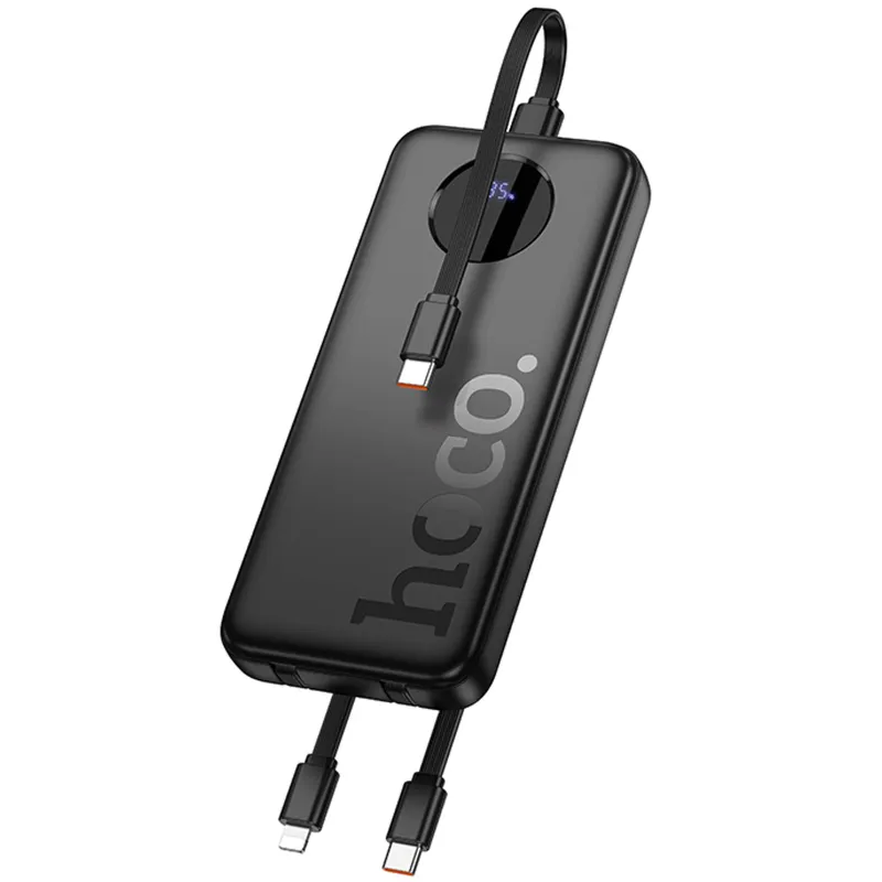 Портативное ЗУ Power Bank Hoco J132 Sabio 22.5W+PD20W with 3 cables 10000 mAh – Black. Фото 1 из 4