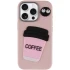 Чохол Labubu Toys для Apple iPhone 15 Pro (6.1") – Coffee / Pink. Фото 3 з 6