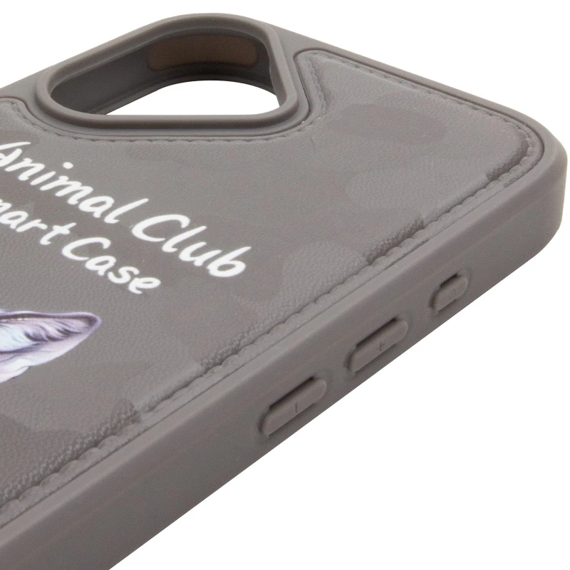 TPU+PC чехол Animal Club для Apple iPhone 17 (6.3") – Titanium Gray. Фото 5 из 6