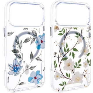 TPU+PC чохол Clear Garden with MagSafe для Apple iPhone 17 Pro (6.3") фото 1 з 2
