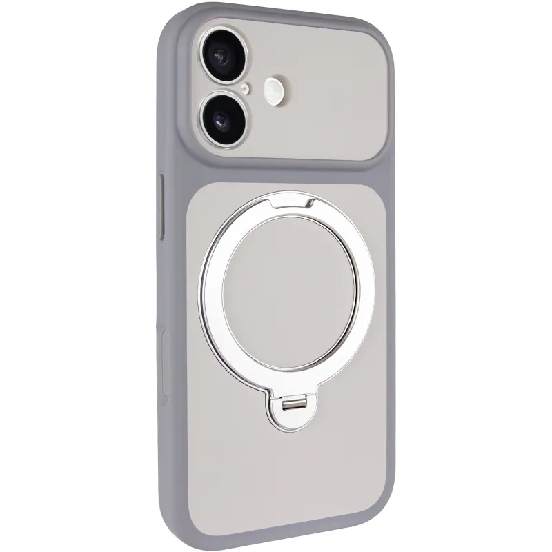 Чехол Ummi Full Camera with Magnetic Fit HQ Ring для Apple iPhone 17 (6.3") – Grey. Фото 2 из 8