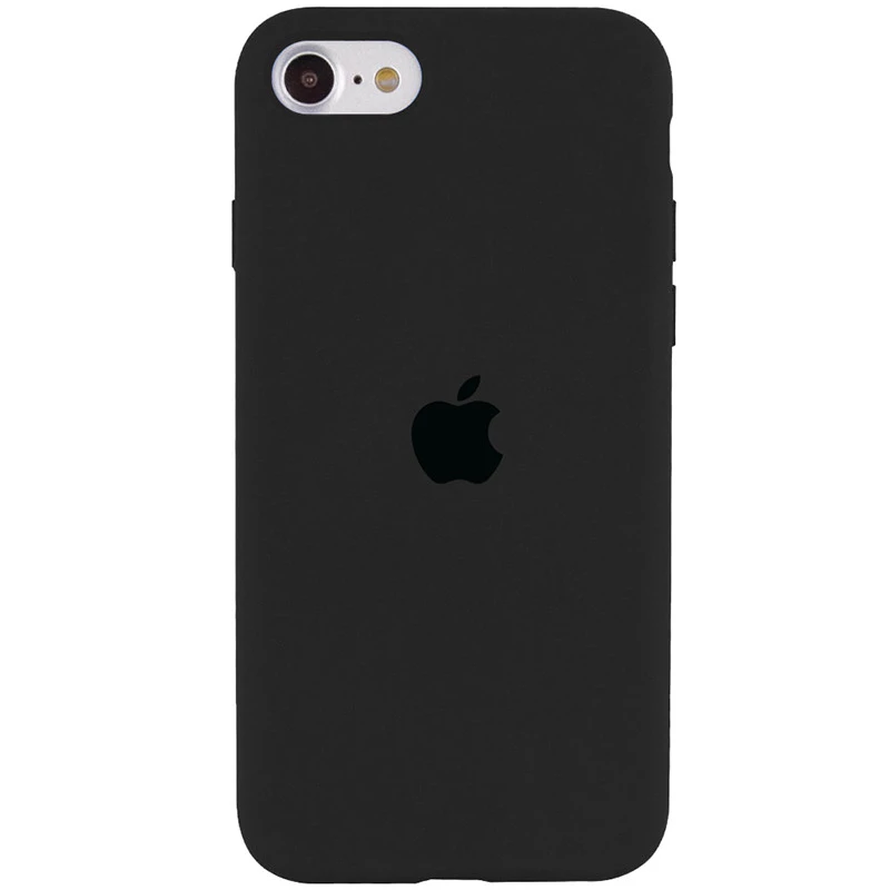 Чехол Silicone Case с закрытым низом для Apple iPhone SE (2020) – Серый / Dark Gray. Фото 1 из 1