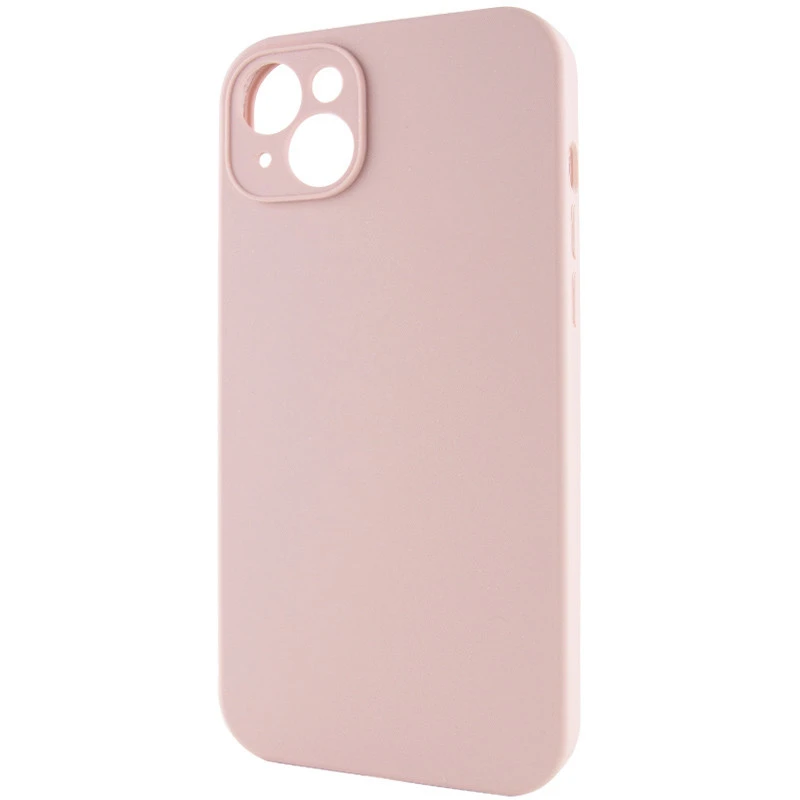Чехол с защитой камеры Silicone Case для Apple iPhone 15 Plus (6.7") – Розовый / Pink Sand. Фото 3 из 6
