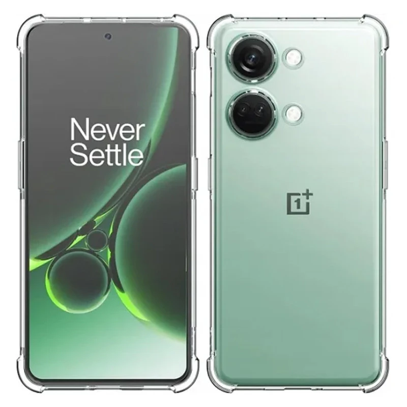 Ультратонкий силіконовий чохол GETMAN з критими бортами та камерою для OnePlus Nord 3 – Безбарвний (прозорий). Фото 2 з 6