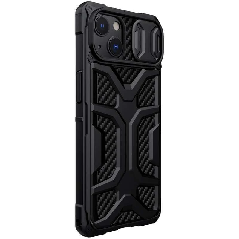 Пластиковая накладка Nillkin Adventurer со шторкой для камеры для Apple iPhone 13 (6.1") – Черный. Фото 4 из 7