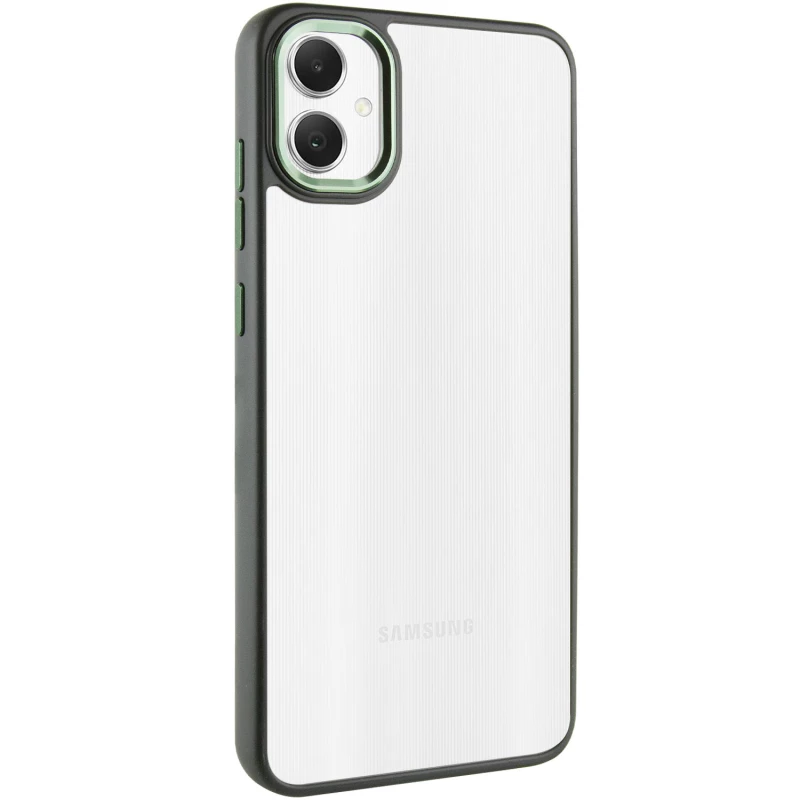 Захистний чохол TPU+PC матовий на Samsung Galaxy A05 – Dark Green. Фото 1 з 11