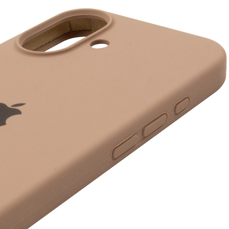 Чохол Silicone Case з закритим низом на Apple iPhone 16 – Бежевий / Desert Gold. Фото 5 з 6