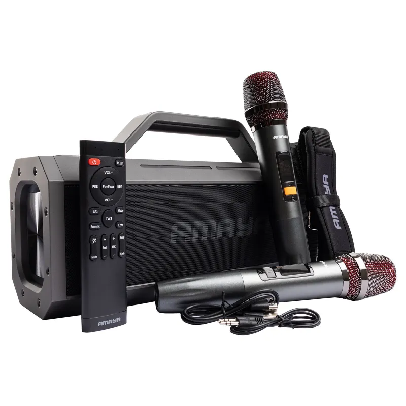 Bluetooth Колонка Amaya ASP-150 Two-person 150W + два мікрофона – Black. Фото 10 з 10