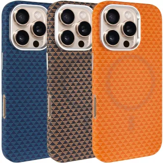 Чохол TPU+PC KVZV Triangular Pattern with Magnetic Fit для Apple iPhone 16 Pro Max
