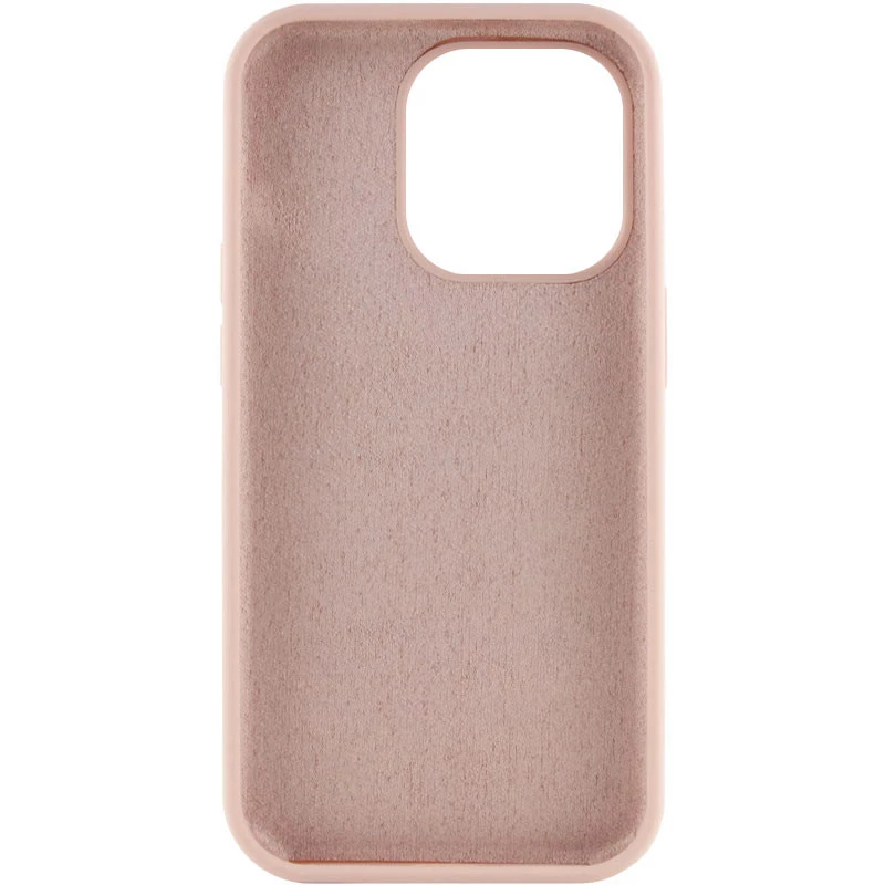 Чехол с закрытым низом Silicone Case для Apple iPhone 16 Plus – Розовый / Pink Sand. Фото 7 из 12
