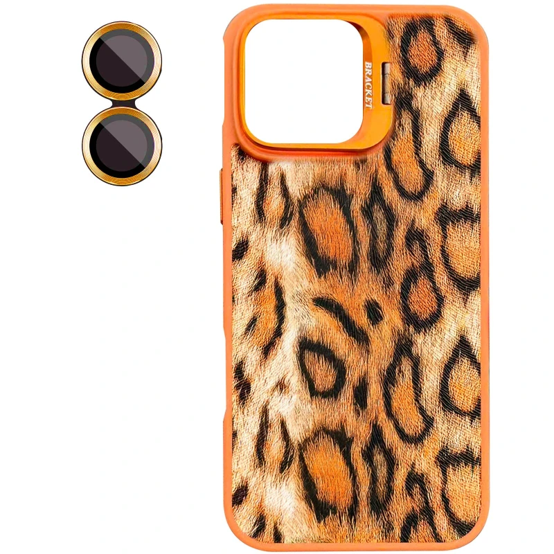 Чохол TPU+PC Wild Leopard with MagSafe and Lens для Apple iPhone 14 – Orange. Фото 3 з 3