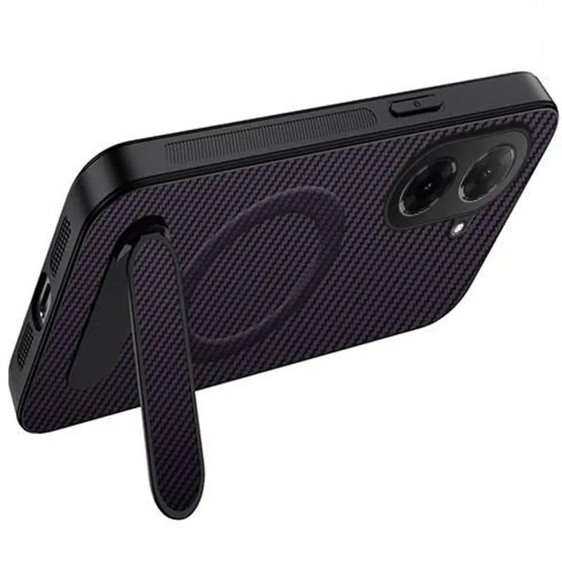 TPU+PC чохол Carbon Kickstand Magnetic Case для Xiaomi Redmi A5 (Europe version) – Purple. Фото 2 з 2