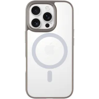 TPU+PC чохол Blueo Skin Friendly Frosted with Magnetic Fit для Apple iPhone 16 Pro Max — Сірий / Grey