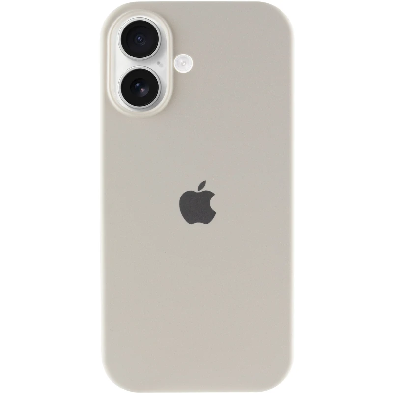 Чехол Silicone Case с закрытым низом для Apple iPhone 16 Plus – Бежевый / Antigue White. Фото 4 из 8