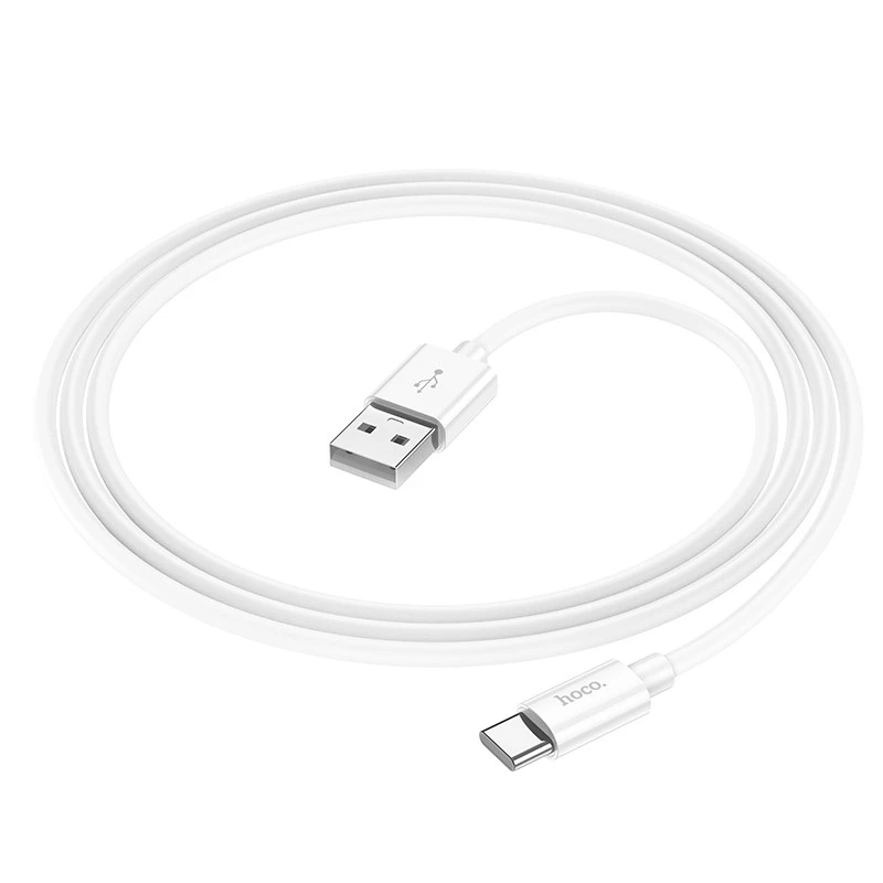 Дата кабель Hoco X87 Magic silicone USB to Type-C (1m) – White. Фото 5 з 6