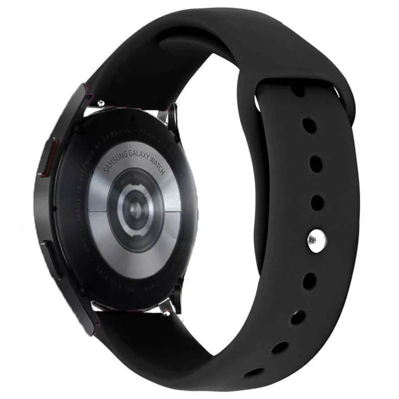 

Силіконовий ремінець Sport для Smart Watch 20mm (Чорний / Black)