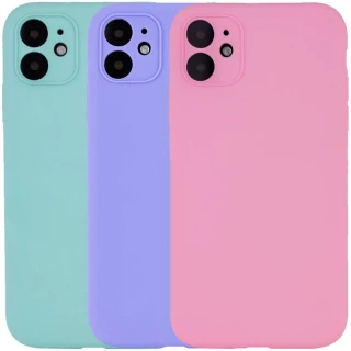 Чехол с защитой камеры Silicone Case Apple iPhone 12 (6.1") фото 1 Чехол с защитой камеры Silicone Case Apple iPhone 12 (6.1") фото 1 из 3