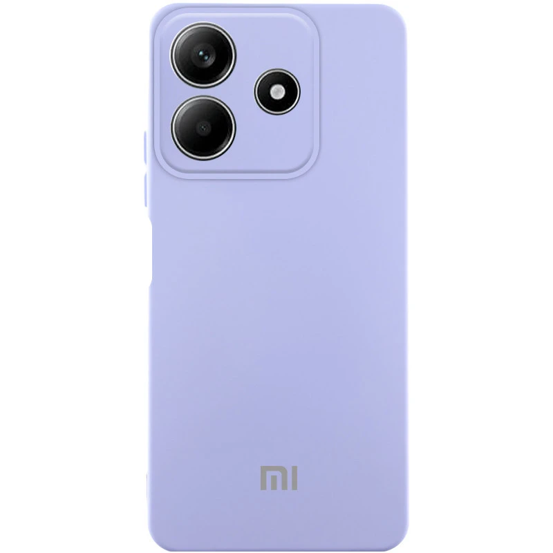 Чехол Silicone Case Lakshmi Premium L с закрытой камерой для Xiaomi Redmi Note 14 5G – Сиреневый / Dasheen. Фото 1 из 1