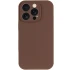 Чехол с защитой камеры Silicone Case для Apple iPhone 16 Pro – Коричневый / Brown. Фото 2 из 5