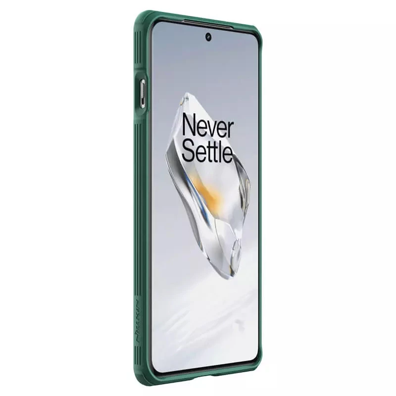 Карбована накладка Nillkin Pro зі шторкою для камери на OnePlus 12 – Deep Green. Фото 4 з 8