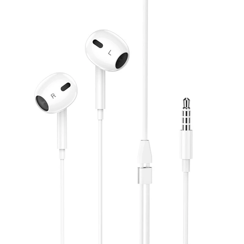 Стерео навушники Hoco M101 Max 3.5mm – White. Фото 2 з 4