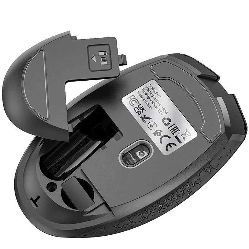 Мышь BOROFONE BG7 Platinum 2.4G – Black. Фото 3 из 5