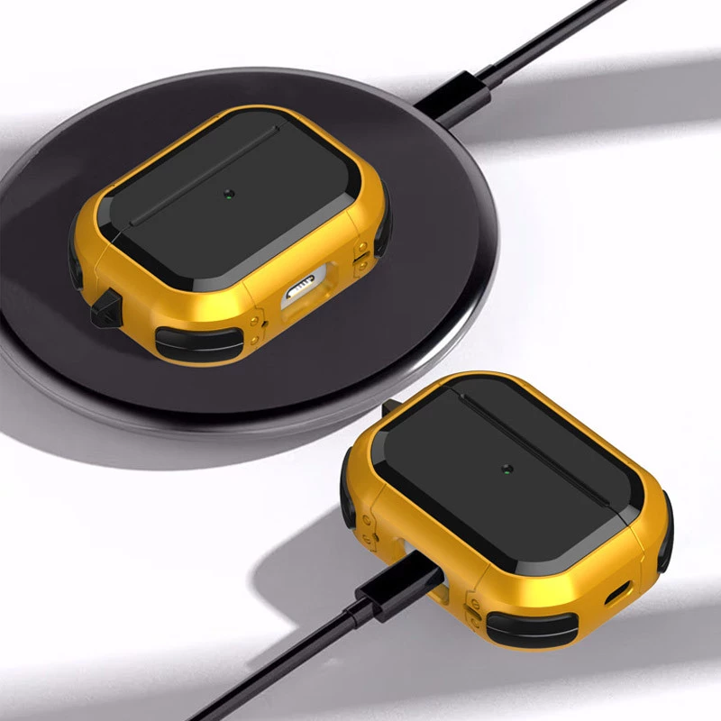 Футляр протиударний Black ed. для навушників Airpods Pro – Yellow. Фото 4 з 6