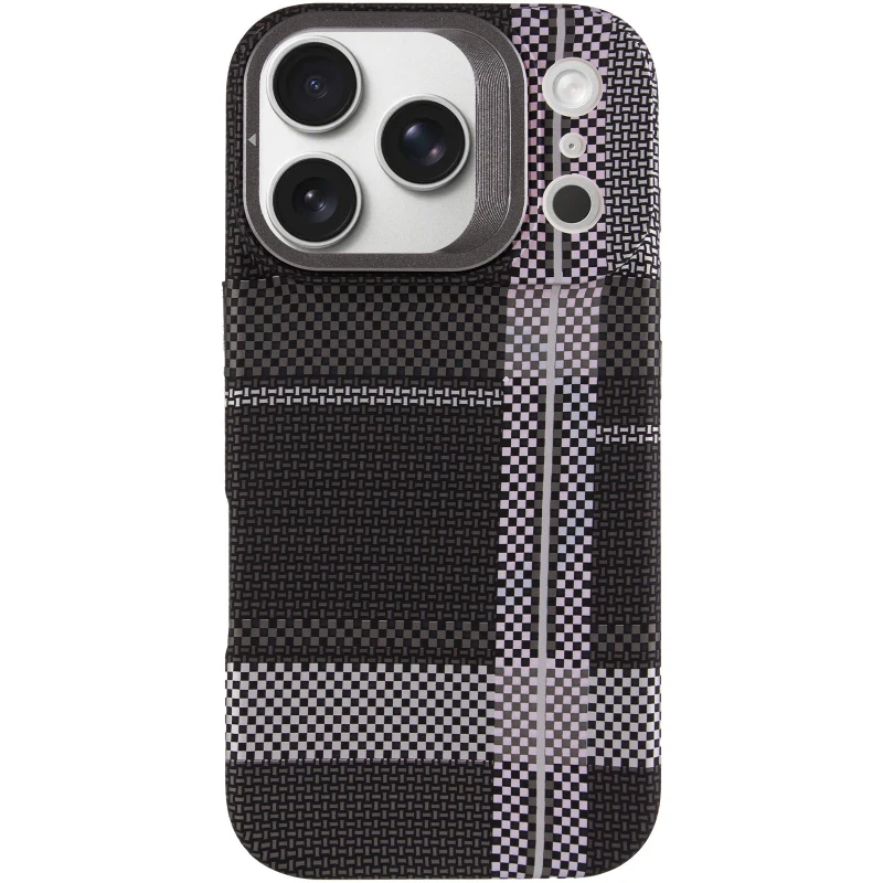 TPU чехол Pixel Craft with MagSafe для Apple iPhone 17 Pro (6.3") – Urban Plaid. Фото 4 из 9