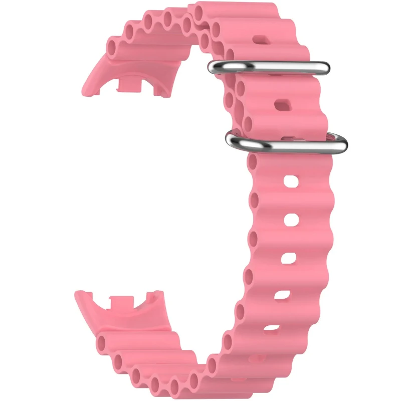 Ремінець Ocean Band для Xiaomi Mi Band 9/8 – Рожевий / Pink. Фото 8 з 10