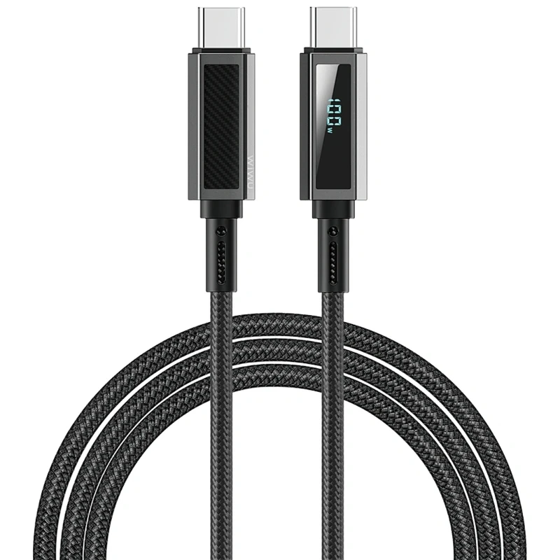 Дата кабель WIWU C079 Warriors Type-C to Type-C 100W (1.2m) – Black. Фото 3 из 6