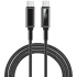 Дата кабель WIWU C079 Warriors Type-C to Type-C 100W (1.2m) – Black. Фото 3 из 6