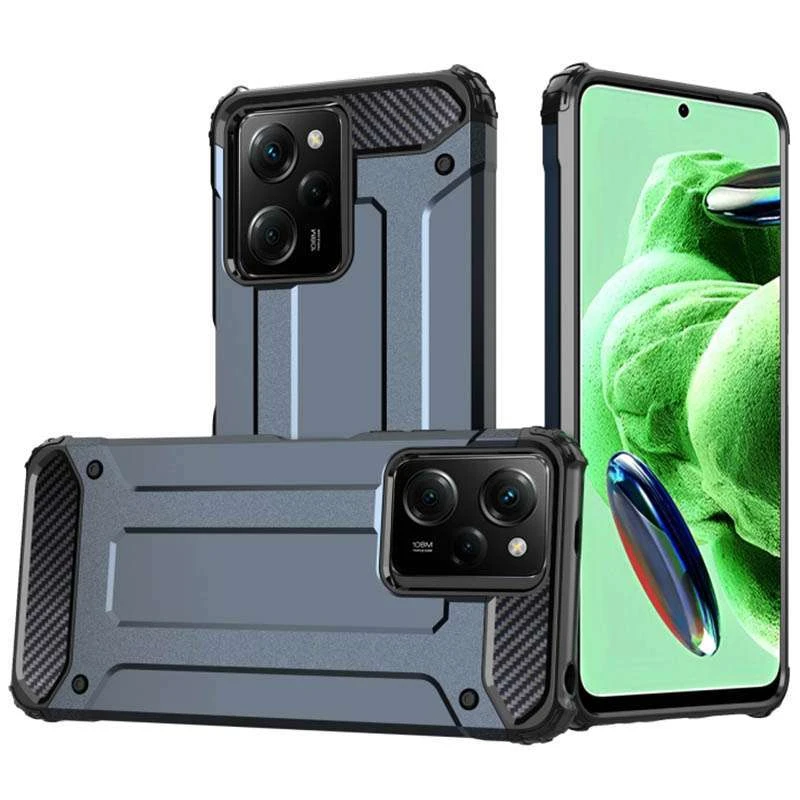 

Противоударный чехол с усиленными углами Immortal для Xiaomi Poco X5 Pro 5G (Серый / Metal slate), Сірий / metal slate