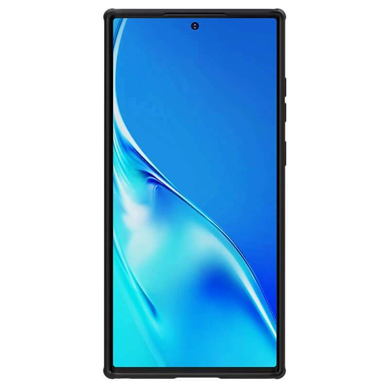 Карбована накладка Nillkin зі шторкою для камери на Samsung Galaxy S23 Ultra – Чорний / Black. Фото 2 з 5
