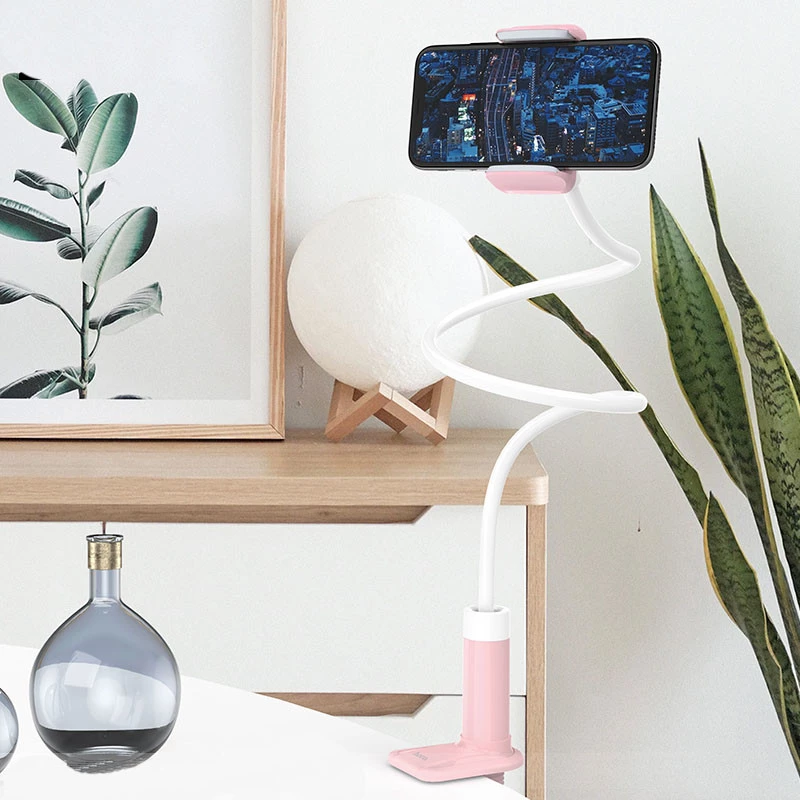 Тримач настільний Hoco PH23 Balu – Pink white. Фото 7 з 7