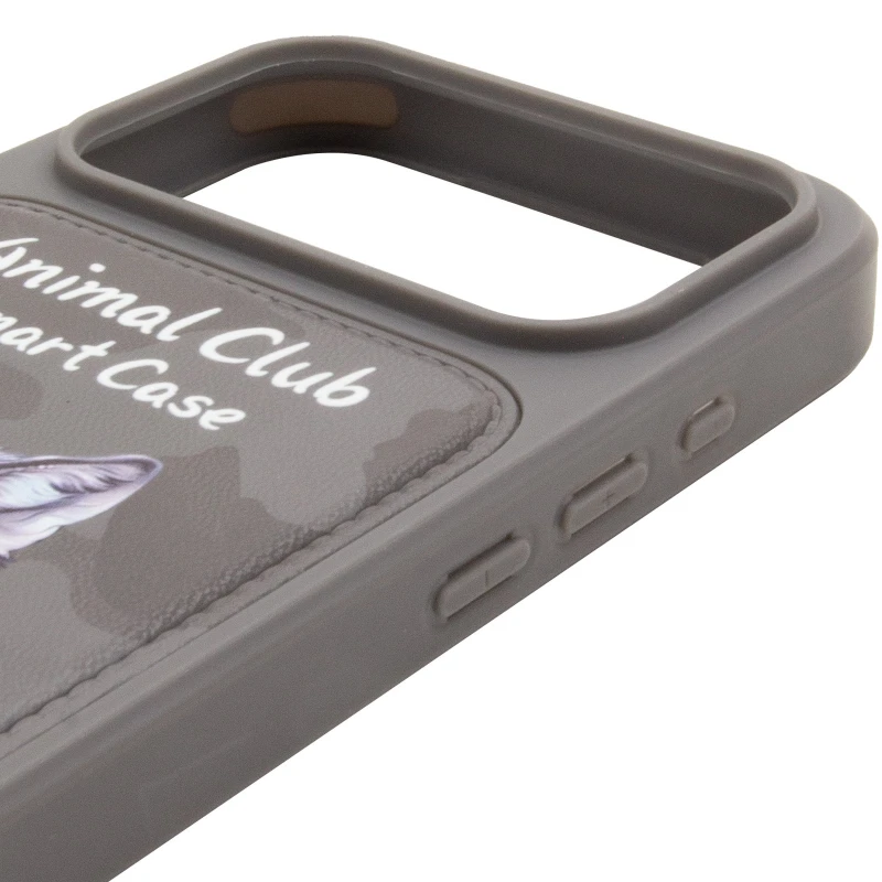 TPU+PC чохол Animal Club для Apple iPhone 17 Pro (6.3") – Titanium Gray. Фото 5 з 6