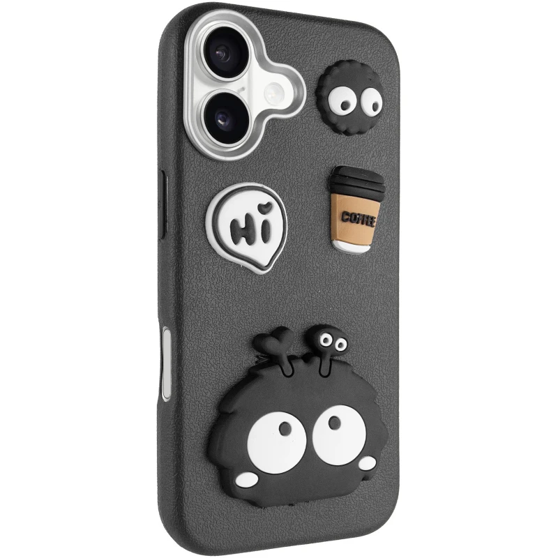 Чохол Labubu Toys для Apple iPhone 16 – Monster / Black. Фото 2 з 6