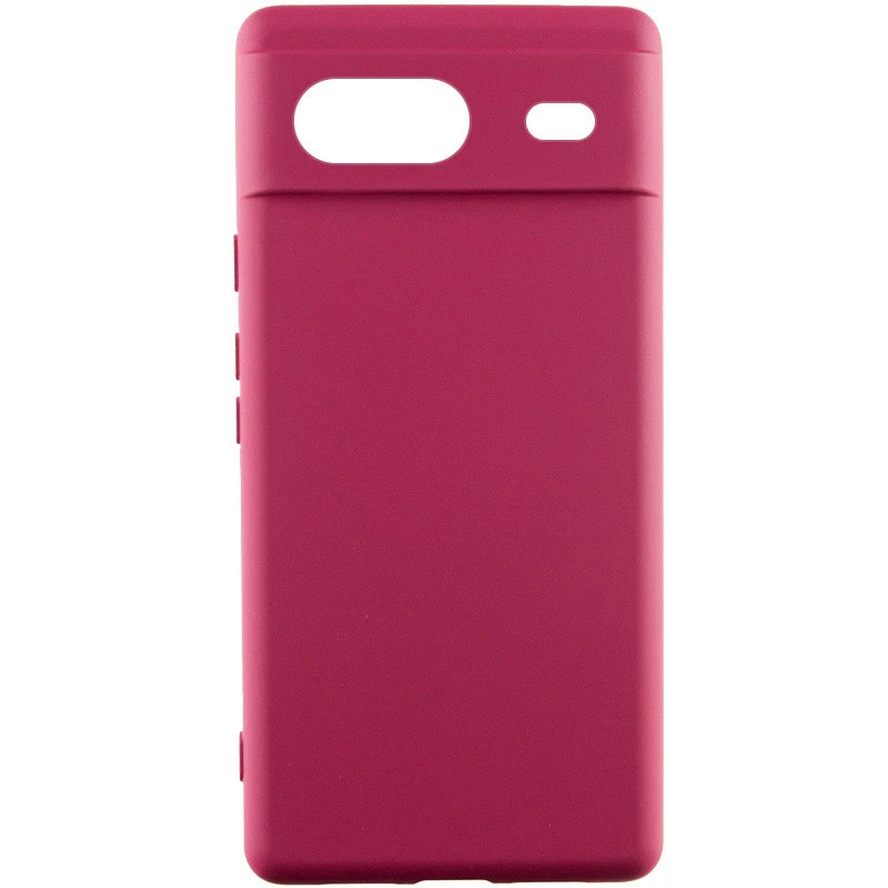 Чохол Silicone Case Lakshmi Premium із закритою камерою для Google Pixel 8a – Бордовий / Plum. Фото 1 з 1