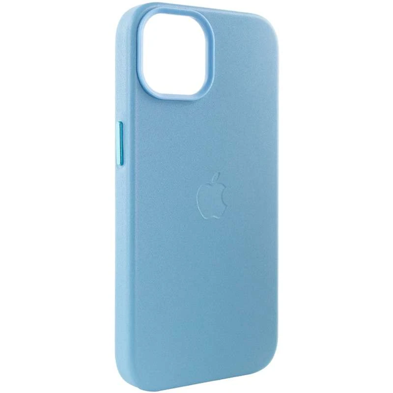 Кожаный чехол Leather Case с MagSafe для Apple iPhone 12 Pro Max (6.7") – Blue. Фото 5 из 9