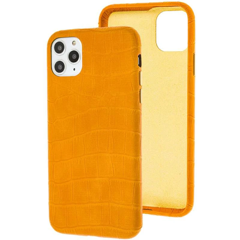 

Кожаный чехол Croco для Apple iPhone 11 Pro Max (6.5") (Yellow)