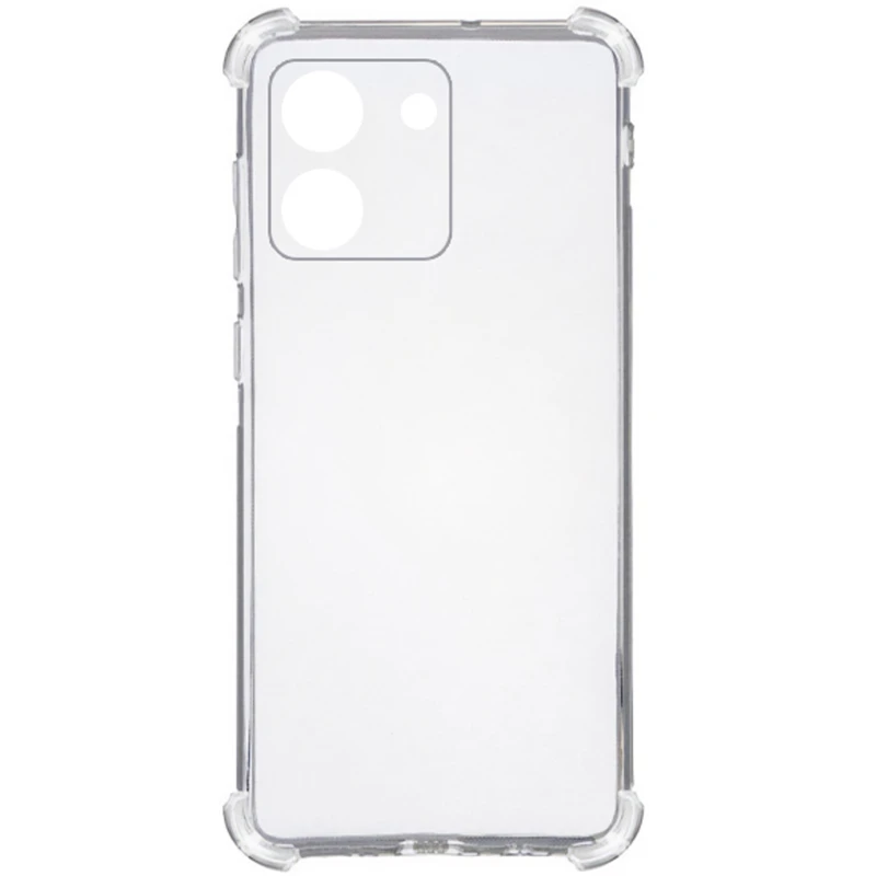 Ультратонкий силіконовий чохол GETMAN з критими бортами та камерою для Xiaomi Poco M7 pro 5G – Безбарвний (прозорий). Фото 5 з 5