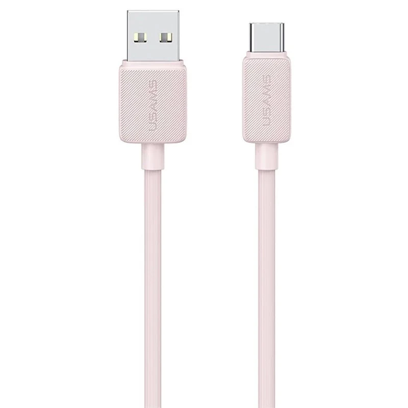 

Дата кабель USAMS US-SJ688 USB to Type-C 3A KY Series (1m) (Pink)