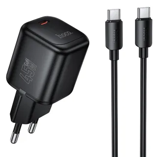МЗП Hoco N84 Mini PD45W (1USB-C) + кабель Type-C to Type-C фото 1 з 1