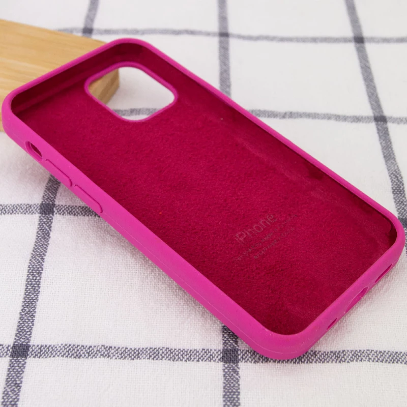 Чохол Silicone Case з закритим низом на Apple iPhone 12 Pro Max (6.7") – Малиновий / Dragon Fruit. Фото 3 з 3