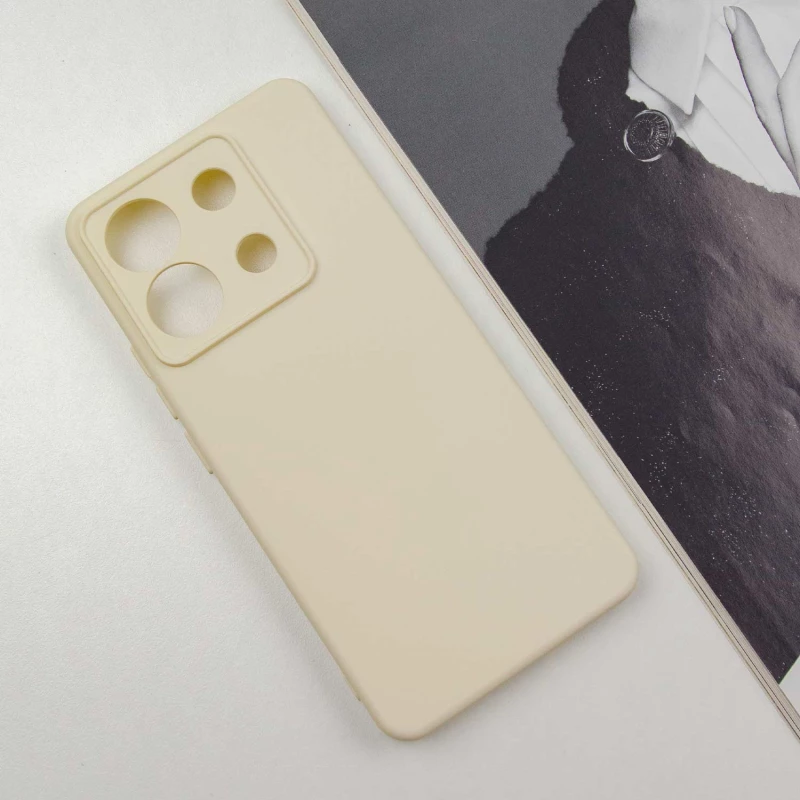 Чохол Silicone Case Lakshmi з закритою камерою на Xiaomi Poco X6 – Пісочний / Sand. Фото 4 з 12