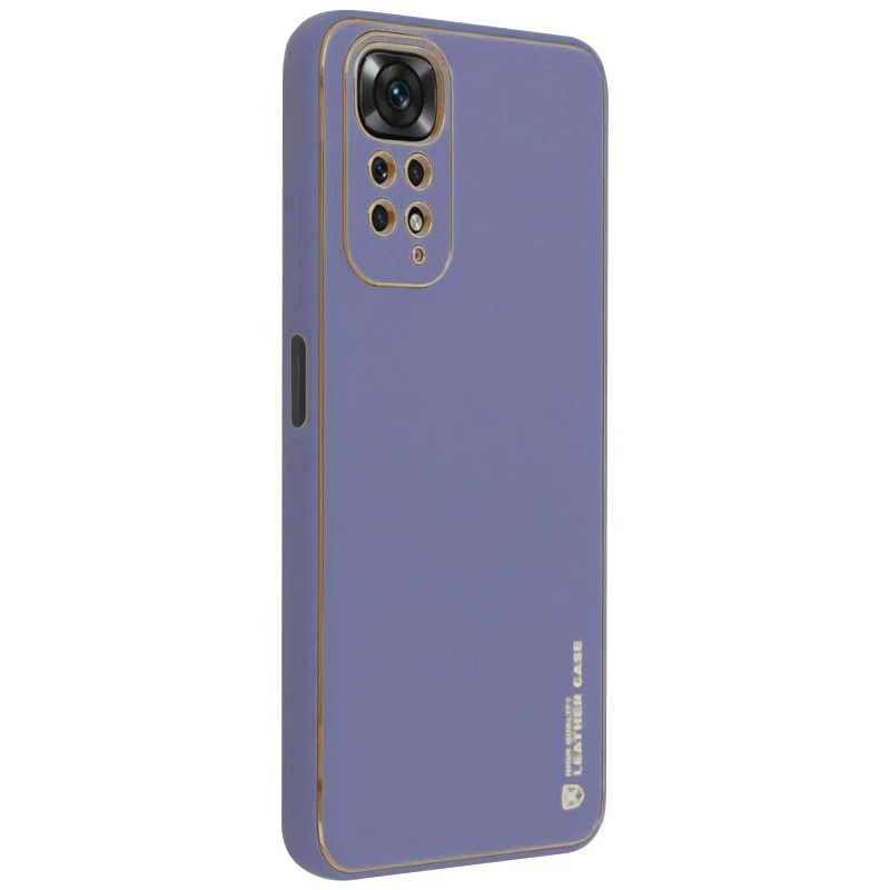 

Кожаный чехол Xshield для Xiaomi Redmi Note 11 (Global) / Note 11S (Серый / Lavender Gray), Сірий / lavender gray