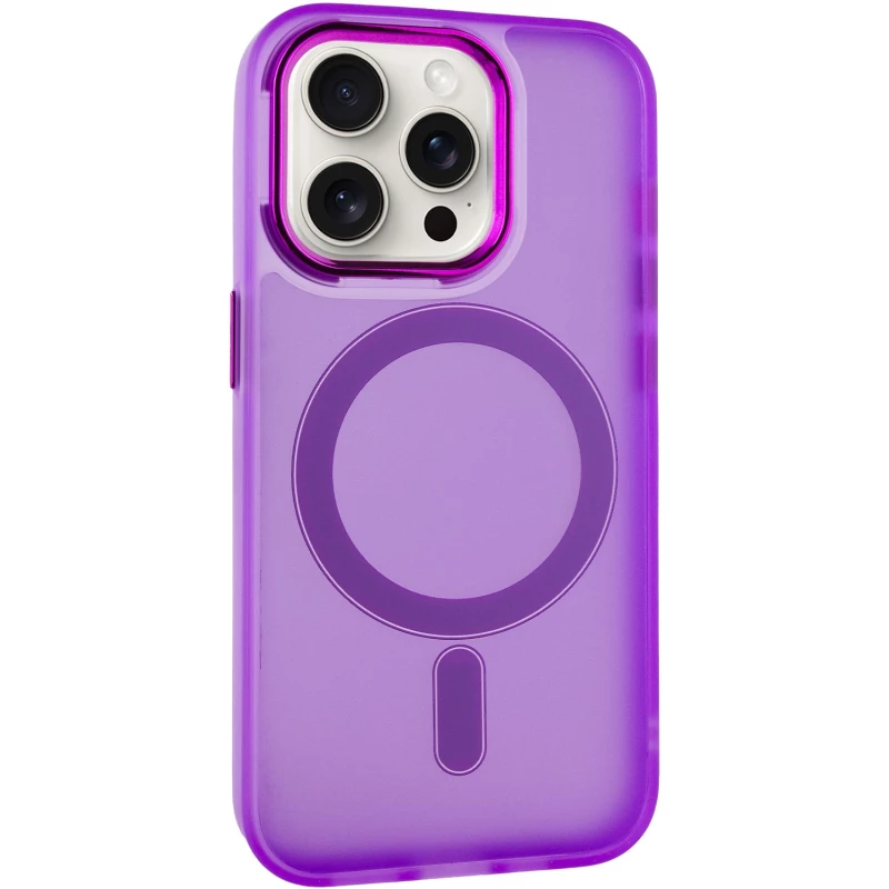 Кольоровий TPU+PC з MagSafe на Apple iPhone 14 Pro (6.1") – Purple. Фото 2 з 11