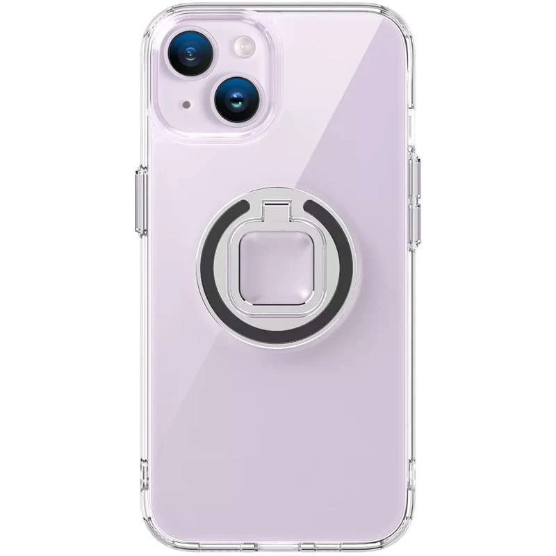 

TPU+PC чохол завтовшки 2.0мм з кільцем на Apple iPhone 13 (6.1") (Прозорий)