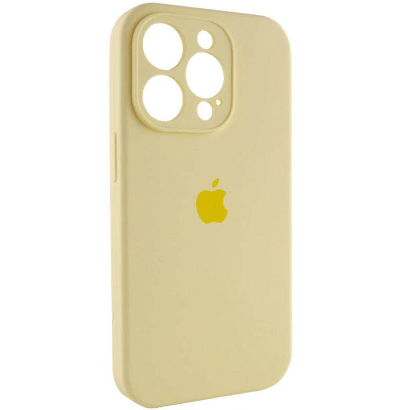Чехол Silicone Case с защитой камеры для Apple iPhone 13 Pro (6.1") – Желтый / Mellow Yellow. Фото 3 из 7