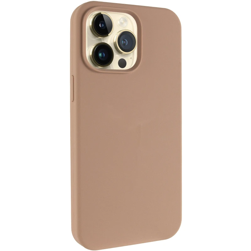 Чохол з закритим низом Silicone Case на Apple iPhone 13 Pro (6.1") – Бежевий / Desert Gold. Фото 1 з 5