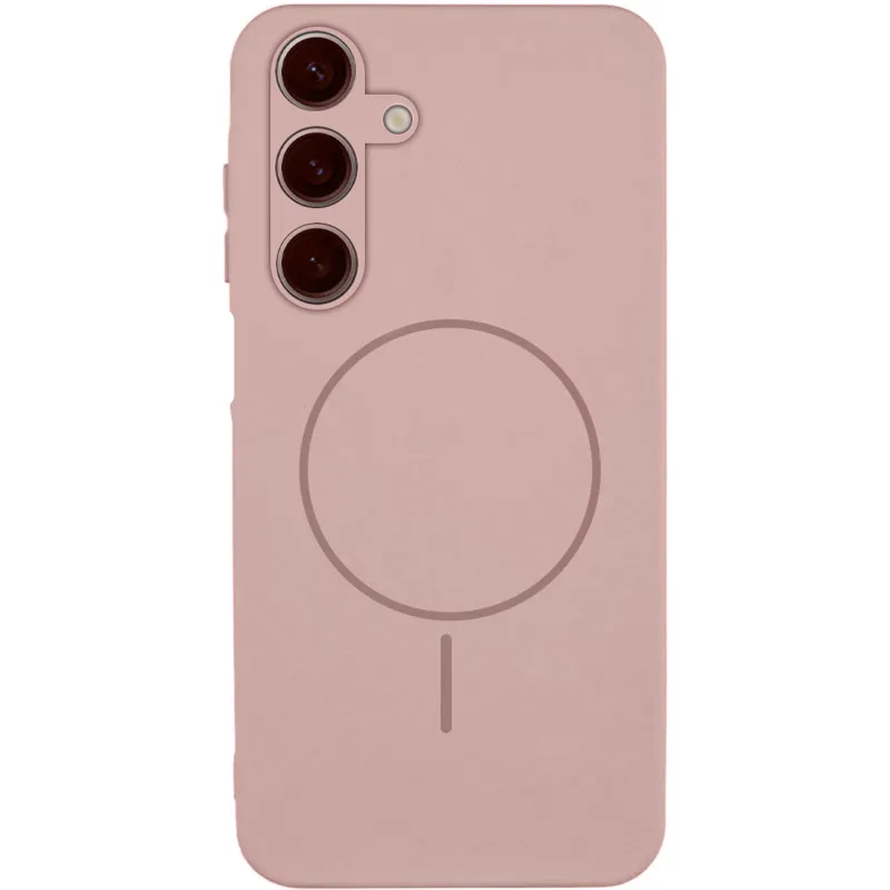 Чохол Silicone Cover Lakshmi Full Camera (AA) with Magnetic Fit для Samsung Galaxy A17 4G/5G – Рожевий / Pink Sand. Фото 1 з 1